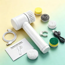 Electric Spin Scrubber, Bathroom Cordless Cleaning Brush Power Scrubber with  Replaceable Brush Heads, Electric Cleaning Brush