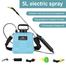 5/8L Electric Sprayer Rechargeable Plant Sprayer Watering Can With Spray Gun High Pressure Garden Sprayer Irrigation Tools