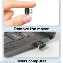 Mini USB Mouse Jiggler Undetectable Mouse Mover ON/OFF Buttons Plug and Play Keeps Awake Computer Mouse PC Movement Simulator
