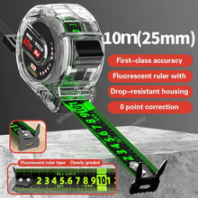 Fluorescence Tape Measure 5/7.5/10m Thickened Transparent Woodwork Ruler High Carbon Steel Meter Gauge Distance Measuring Tape