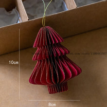 Christmas Decoration Origami Christmas Tree Honeycomb Ball Pendant Creative Snowflake Angel Pendant Ins Hanging