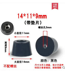 8pcs Foot Pad Full Rubber Tips Table Box Speaker Furniture Leg Shock Stand Absorber Non-slip With Gasket