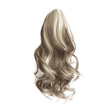 Long Hair Bun Wig Ponytail High Temperature Silk Fiber Clip 17 Inch Natural Looking Wig Fashion Elegant Long Hair Daily Curl Wig