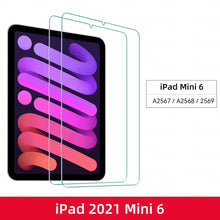 2pcs Tempered Glass Films for 2024 iPad Air 11/13 M2 Pro 11/13 M4 Screen Protector for iPad 3/4/5/6/7/8/9/10th Air 4/5 Pro 11