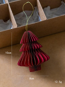 Christmas Decoration Origami Christmas Tree Honeycomb Ball Pendant Creative Snowflake Angel Pendant Ins Hanging