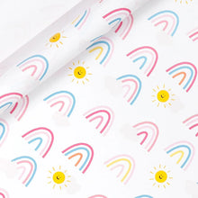 17" X 120" Wrapping Paper Roll Happy Birthday Printed Rainbow Heart Stone Design for Birthday Wedding Baby Shower