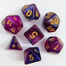 7pcs/lot Dice for Table Games DND RPG Roleplaying Board Game Digital Dice Double-colors D20 D12 D10 D8 D6 D4 Polyhedral Dice Set