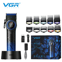 VGR Hair Clipper Professional Hair Trimmer BLDC Motor Barber Clippers 9000 RPM Hair Cutting Machine Haircut Trimmers Man V-001