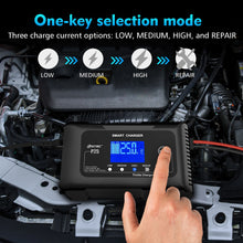 HTRC 20A/25A Car Battery Charger High Power Smart Charger for Lithium LiFePO4 AGM GEL Lead-acid Battery 12V 24V Charger for Car