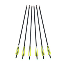 6/12PCS 20 Inch Crossbow Arrow Black Crescent Nock Mixed Carbon Arrows Outdoor Hunting Games for 250LB Crossbow