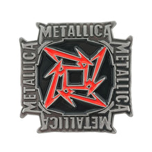 Metallica Enamel Pins Heavy Metal Rock Band Square Star Logo Brooches Punk Metal Badges Backpack Denim Jacket Lapel Pin Gift