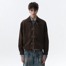 LUZHEN 2025 Autumn New Original Metal Buckle Placket Casual Jacket Men's Fashion High Quality Solid Color Elegant Clothes JY4230