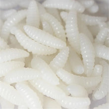 50Pcs Soft Silicone Maggots Baits Fishing Lures Artificial Baits Jigging Wobblers
