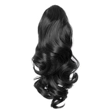 Long Hair Bun Wig Ponytail High Temperature Silk Fiber Clip 17 Inch Natural Looking Wig Fashion Elegant Long Hair Daily Curl Wig