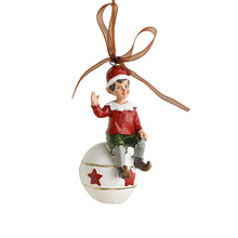 Vintage Hand-Painted Resin Christmas Ornament, Bear, Bell, Tree and Pegasus - image 26