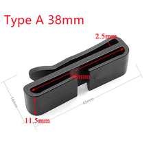 10 Pcs/Pack Quick Slip Keeper Buckle End Clip Slider Black For Molle Tactical Backpack Adjusting Strap Webbing 15-50mm