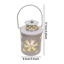 Vintage Christmas Hanging Lantern with LED Light for Home and Party Decor - image 6