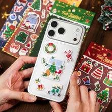 Christmas Theme Stickers Set DIY Stickers for Bedroom Living Room Room Decor Scrapbooking Journaling Cards Crafts Holiday Gift