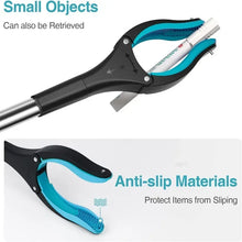 Grabber Tool 32" Trash Picker  with Strong Magnetic Tip Deft Claw Reacher Grabber for Elderly 360° Rotating Foldablegripper