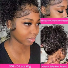 Pelucas de cabello humano 360 HD Full Lace rizadas, pre-depiladas, peluca frontal de encaje 13x6 13x4, cabello humano Deep Wave sin pegamento, listas para usar, 30 pulgadas