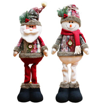 casa decoração decoracion casa Home decoration Christmas Santa Snowman-Reindeer Christmas Decoration Leg Table Mantel Decoration