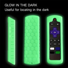 1/2/3 piece of luminous silicone universal remote control set with hanging rope suitable for TCL Hisense Roku TV remote control