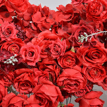 Red Heart-Shaped Artificial Rose Arrangement for Wedding and Proposal Decor - image 5