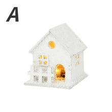 Creative Christmas House Decoration With LED Lights Shining Snowflake Ornament For Xmas Home Tabletop Holiday Party Decor