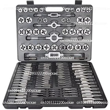 Metric 110Pcs Tap and Die Set High Speed Steel Titanium Tap and Die Combination Set for Cutting External & Internal Threads