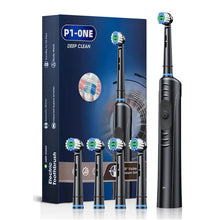 Rotating Electric Toothbrush 3 Modes USB Fast Rechargeable Rotary Electric Toothbrush with Timer Travel Case and 8 Brush Heads