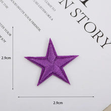 1pcs Small Star Embroidery Patches For Clothing Jeans Hat Iron on Sticker Love Appliques Stripes Garment Sewing Supplies