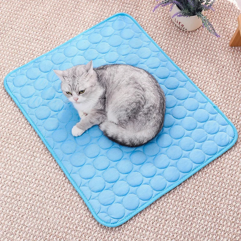 Alfombrilla de hielo para mascotas, sofá nido de verano para gatos y perros, cama refrescante para perros pequeños, manta refrigerante duradera para sofá, suministros para mascotas
