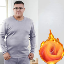 Conjunto de ropa interior térmica de invierno para hombre, talla 6XL, forro polar para mantener el calor, calzoncillos largos, holgados, elásticos, ropa de estar por casa y pijama.