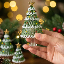 Home Decor Crystal Christmas Tree Handcrafted Glass Brushed Glass Snowman Figurines Table Ornaments Crafts Christmas Decoration