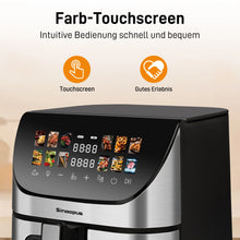 8.5L Multi Function air fryers Smart machine Viewing Window Electric Hot fryer Oilless Cooker with LED Touch Control,Family oven