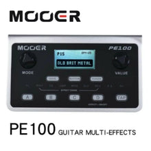 MOOER PE100 Electric Guitar Effect Pedal Multi-effects Processor 40 Drum Patterns 10 Metronomes Tap Tempo 39 Types of Effect
