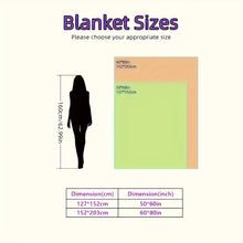 Cozy Plush Throw Blanket -  Comfortable Imitation Rabbit Hair Reversible Blanket Thermal Fleece Blanket Nap Blanket
