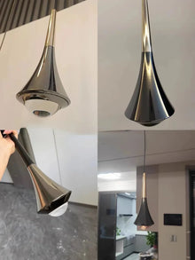 Led Pendant Light Bedroom Bedside Pearl Black Hanging Lamp Hotel Decoration Spotlight Home Indoor Decoration Ceiling Chandeliers