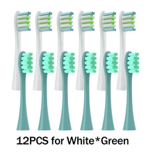 12PCS Vacuum Sealed Packed Replacement Brush Heads for Oclean X PRO/ Z1/ F1/ One/ Air 2 /SE Soft DuPont Deep Cleaning Nozzles