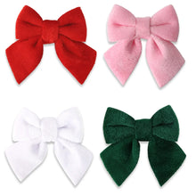 Christmas Decor Scenarios - Velvet Bow Hanging Ornaments - Tree/Wreath/Gift Box Accessories