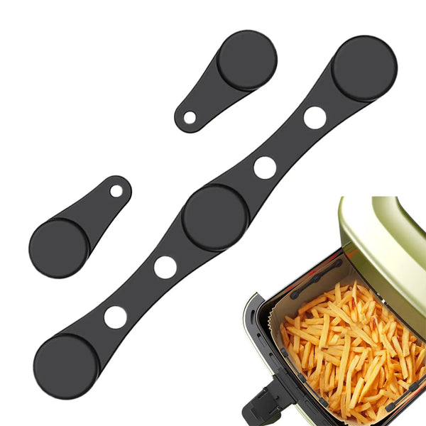 Hebilla magnética para revestimiento de silicona para freidora de aire, clips magnéticos de silicona para papel pergamino y hebilla de fijación para revestimiento de freidora de aire