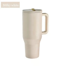 40 oz Insulated Tumbler with Handle Straw Double Wall Vacuum Leakproof Thermal Iced Travel Mug Hot Drink Coffee Cup with Lid