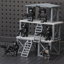 DIY assembling toys for the building block model MOC scene of the gun arsenal of military base. party favors for kids birthday