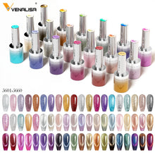 VENALISA 60 Colors TPO/HEMA FREE Glitter Gel Cat Eye Gel Nail Polish UV/LED Soak-Off Gel Polish Manicure DIY Nail Art Christmas