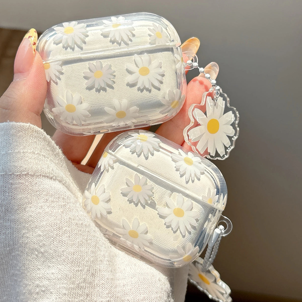 Wireless Bluetooth case for AirPods1/2 AirPods3  AirPods4 AirPods pro and pro2 tpu flower pattern earphone cover