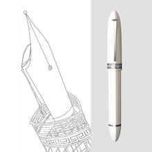 Pluma estilográfica de resina con émbolo triangular Majohn V60, punta EF/F, pluma de escritura, suministros de papelería para escuela, oficina y negocios, pluma de regalo