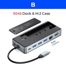 ORICO 8-in-1 USB-C Docking Station with M.2 NVMe/SATA SSD Enclosure - image 8