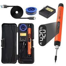 USB soldering iron mini small soldering iron set portable household type-C interface 800mAh battery Adjustable temperature