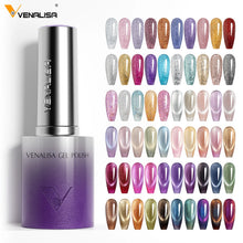 VENALISA 60 Colors TPO/HEMA FREE Glitter Gel Cat Eye Gel Nail Polish UV/LED Soak-Off Gel Polish Manicure DIY Nail Art Christmas