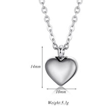 Colgante de mini urna de cremación de acero inoxidable con forma de corazón/cruz/estrella/candado para collar/pulsera, joyería conmemorativa al por mayor